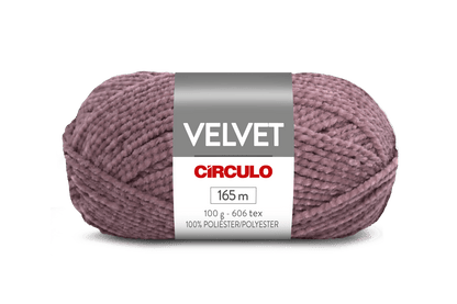 Círculo Velvet – 100% Polyester Chenille Yarn (165 m / 100 g)