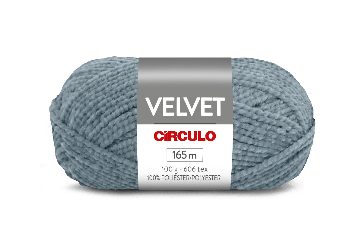 Círculo Velvet – 100% Polyester Chenille Yarn (165 m / 100 g)