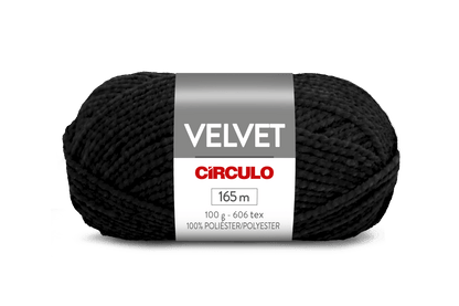 Círculo Velvet – 100% Polyester Chenille Yarn (165 m / 100 g)