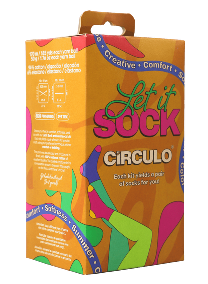 Let It Sock! - Circulo Sock Yarn Kit (94% Brazilian Cotton, 6% Elastane)