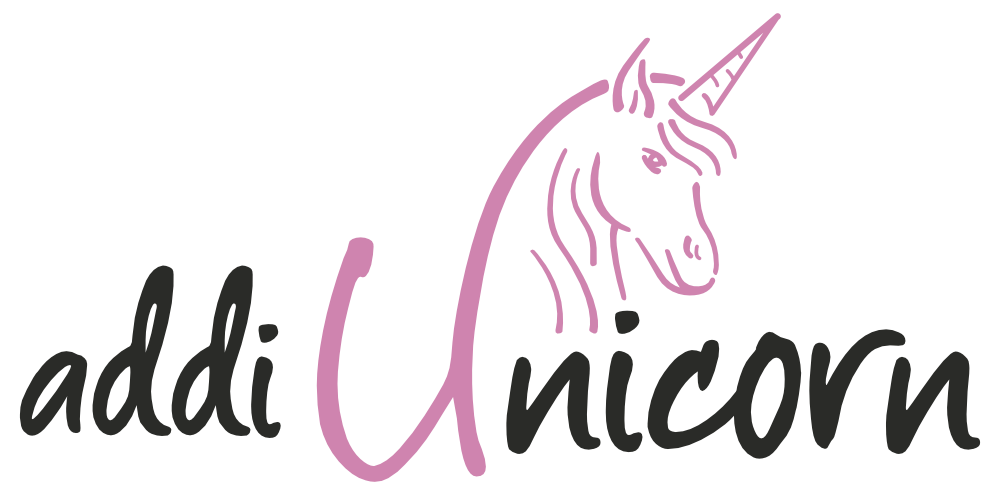 Unicorn Addi Circular Knitting Needles – Brass Tips with Pink Cable